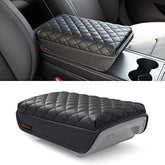 KMMOTORS Model Y/Model 3 center console cover in quilted black protects the original surface.