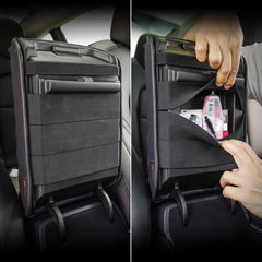 KMMOTORS vegan leather armrest cushion adds comfort on long drives.