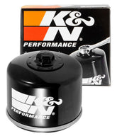 KN-160 oil filter showing wrench-off nut for fast removal and servicing