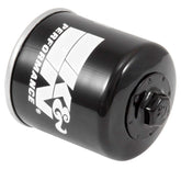 K&N KN-204-1 oil filter with wrench-off nut for easy removal.