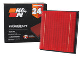 K&N engine air filter extended life 24k for Ford/Lincoln protects engine with longer use.