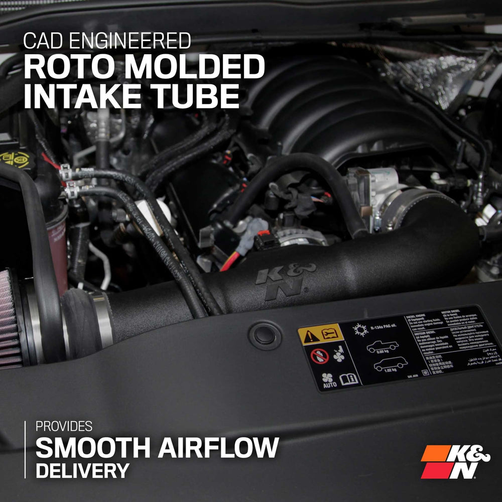 Engine bay with installed kit shows easy under-hood fit and stance