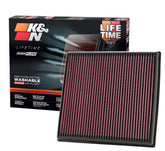 K&N high-flow air filter for BMW 535i boosts airflow for smoother acceleration.