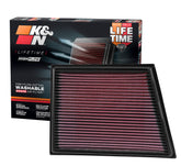 KN High-Flow filter installed in BMW intake for enhanced performance