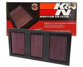 K&N high-flow air filter front view for Mercedes-Benz improves airflow
