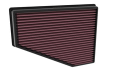 K&N filter installed in Jeep Grand Cherokee air box, washable and reusable