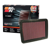 K&N High-Flow Original Tacoma air filter enhances airflow for throttle response.