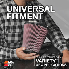 Universal fitment supports many vehicles with round and cone shapes.