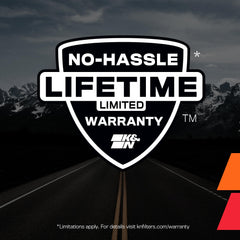 K&N filter media with potential horsepower and acceleration benefits