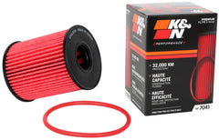 K&N HP-7041 oil filter box highlights premium build for reliable filtration.