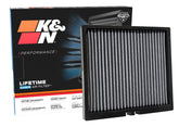 K&N Lifetime cabin air filter installation in Audi A3 improves airflow and HVAC efficiency.