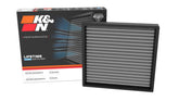 K&N lifetime cabin air filter packaging shows durable design and eco-friendly reuse.