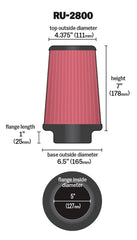 K&N high-flow air filter close-up media showing multi-layer protection