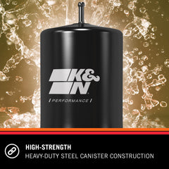 K&N PF-1100 installed in Nissan engine bay for clean fuel flow.