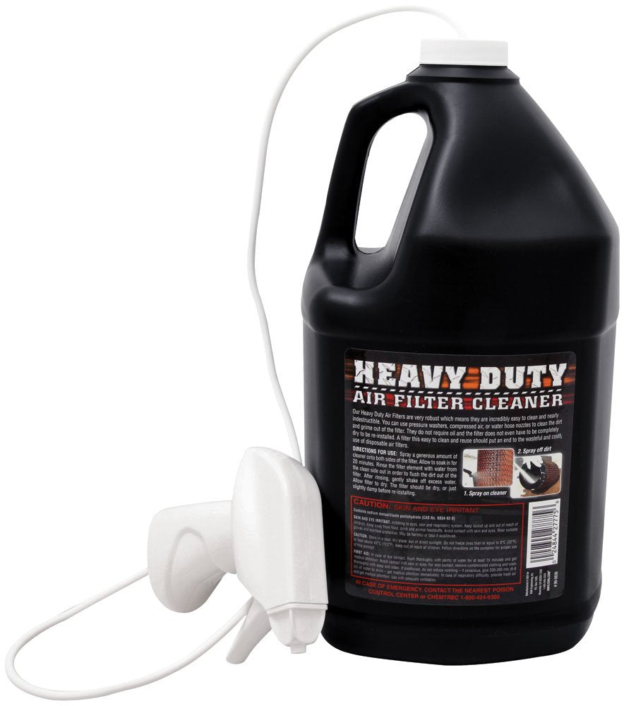 K&N Power Kleen degreaser pouring action cleans oil buildup effectively.