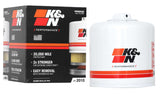K&N premium oil filter exterior canister showing durable housing.