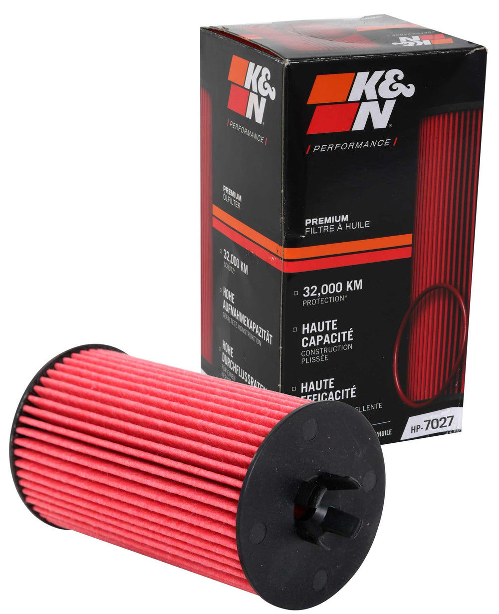 K&N Premium Oil Filter with a durable heavy-duty canister for engine protection.