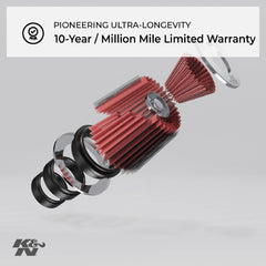 K&N washable-reusable filter for Harleys saves money over time.