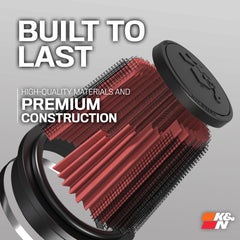 K&N easy-install drop-in design enables quick performance upgrade.