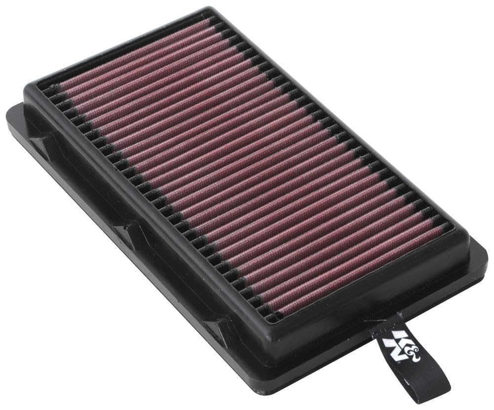 K&N filter being cleaned—maintenance-friendly design and reusable performance.