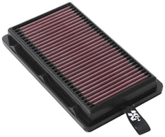 K&N filter being cleaned—maintenance-friendly design and reusable performance.
