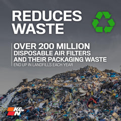 K&N 10 year million mile warranty seal highlights reliability