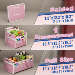 Knodel trunk organizer easy-clean surface, wipe clean after use.