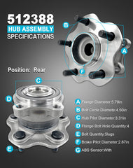 KNOLET 512388 encoder ABS sensor close-up for precise wheel speed reading.