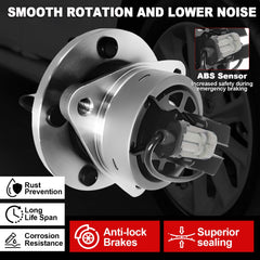 KNOLET 513206 includes ABS sensor for confident braking.