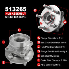 KNOLET 513265 hub close up shows carbon steel construction for durability.