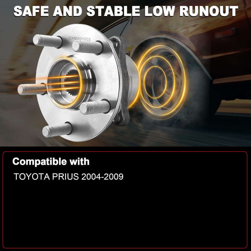KNOLET Prius hub bearing assembly front axle compatible with 5 lug wheels.