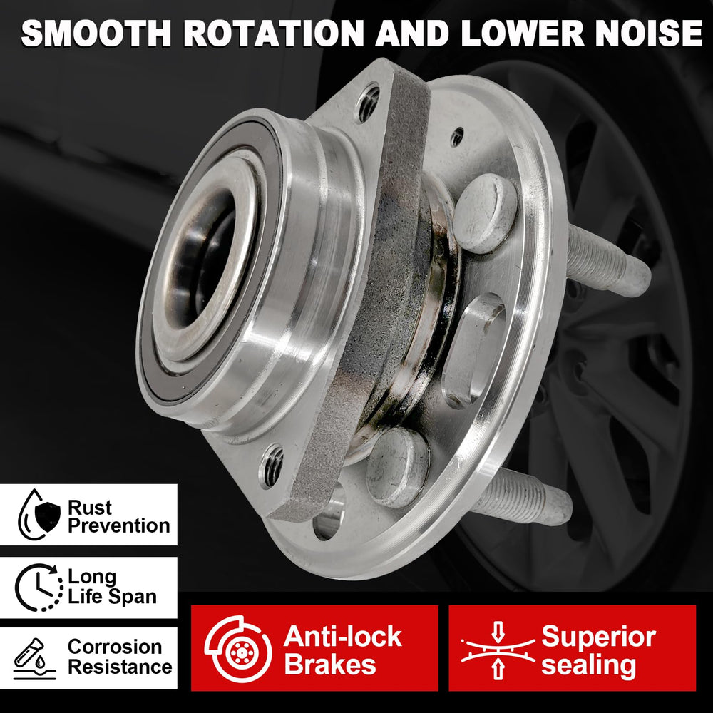 KNOLET 513288 rear-left hub assembly supports quiet, stable handling