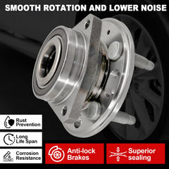 KNOLET 513288 rear-left hub assembly supports quiet, stable handling