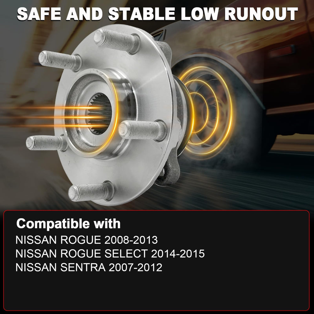 KNOLET 513298 front-left hub with precise fit improves steering