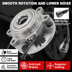KNOLET 515065 front-left view shows robust hub and flange.