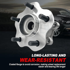 KNOLET 512388 ABS sensor-equipped hub supports wheel speed sensing.