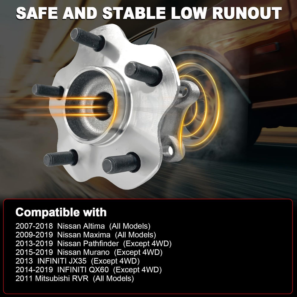 KNOLET 512388 front-right hub assembly ensures OE-like fit and reliability.