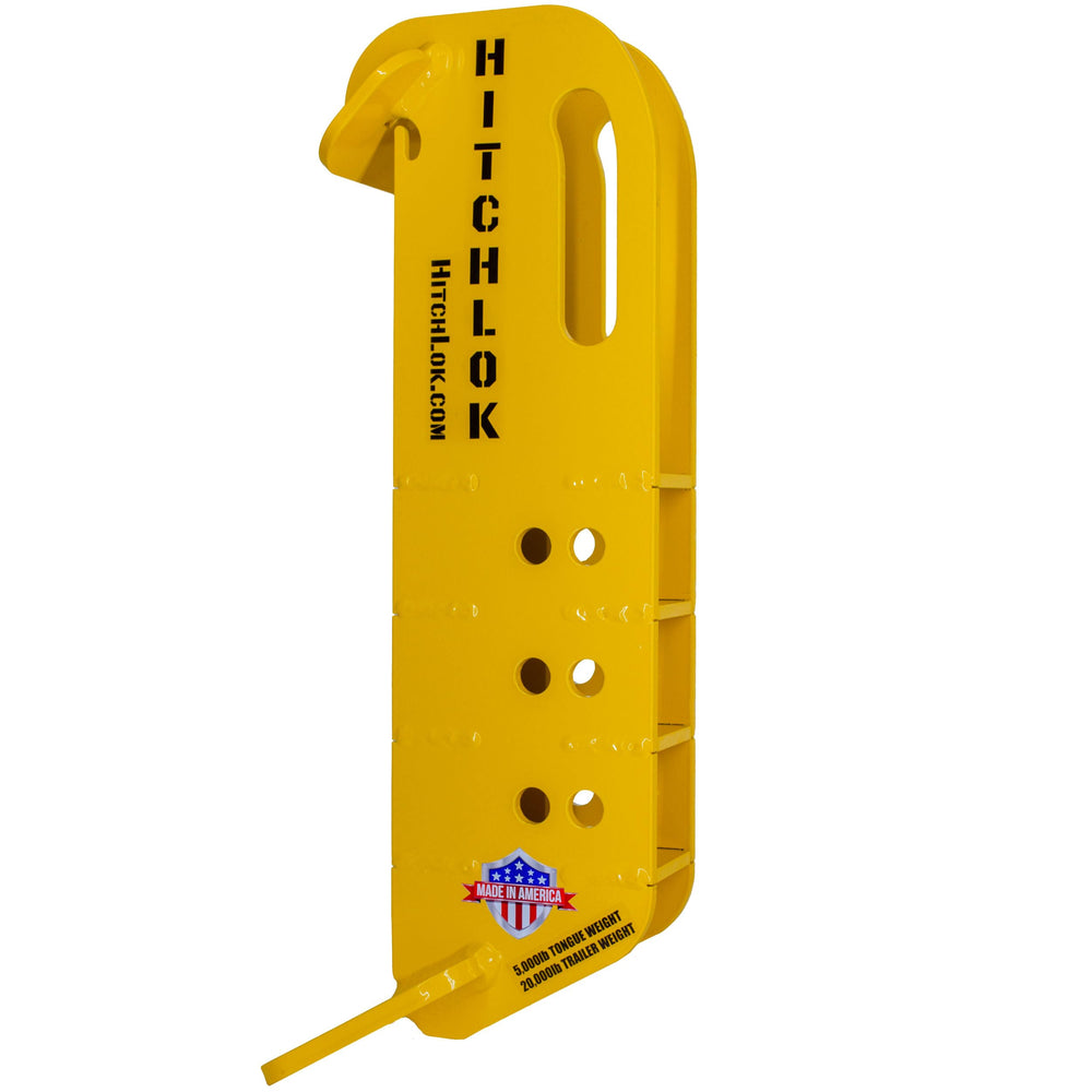 Knox Industrial HitchLok compatibility image illustrates universal quick attach integration.