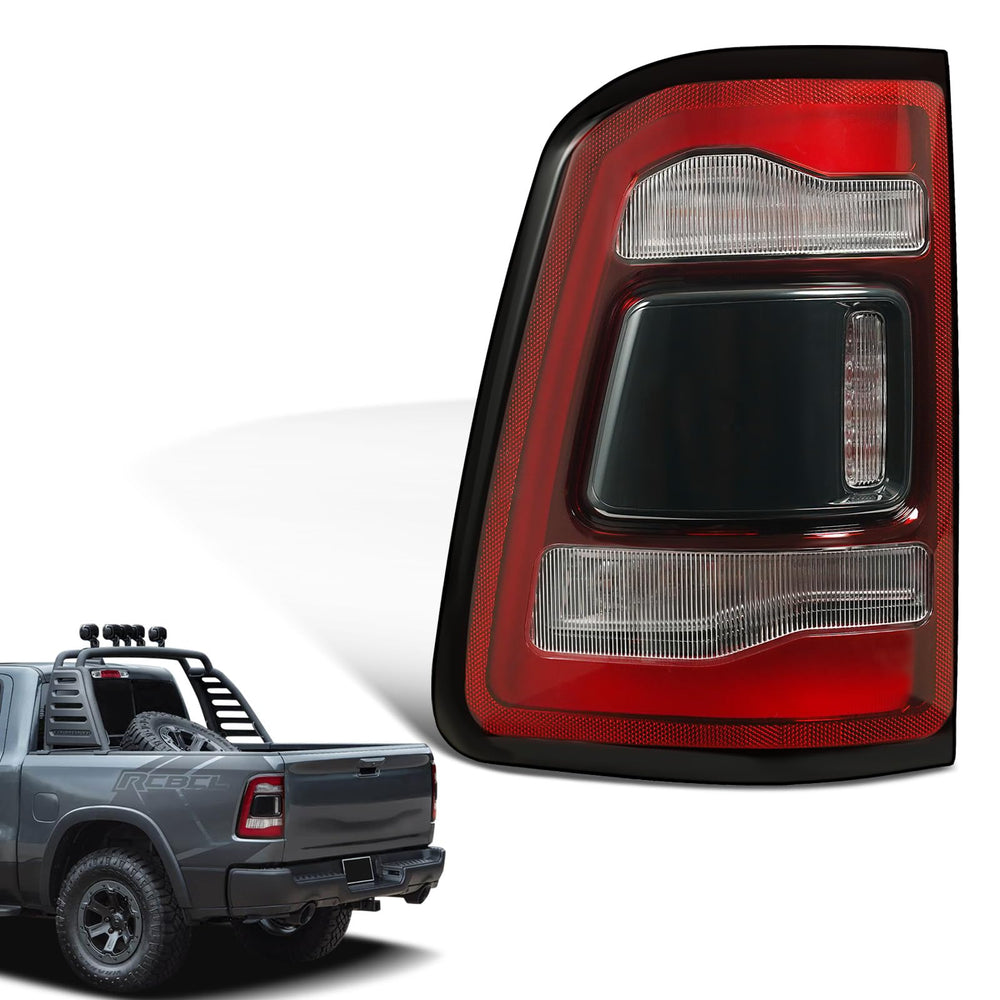 KNSPEC LED tail light for Ram 1500 left driver side with enhanced visibility