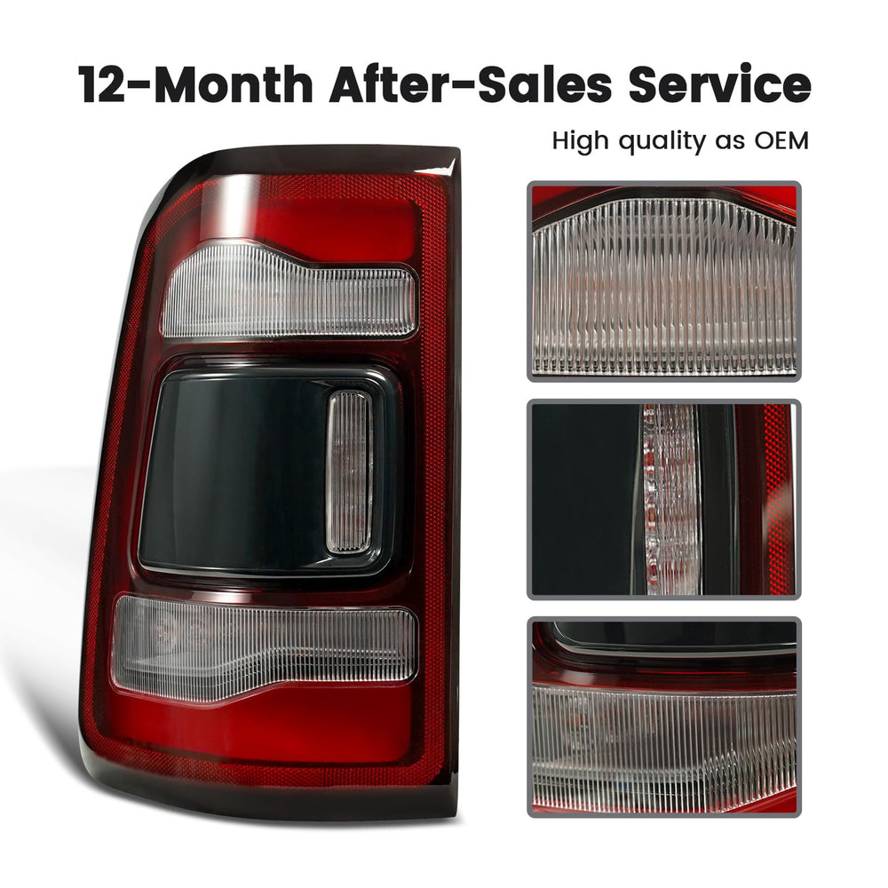 KNSPEC LED tail light for Ram 1500 right passenger side with modern lighting