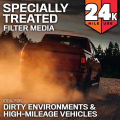 K&N KNX-2457 performance airflow graphic highlights improved engine breathing