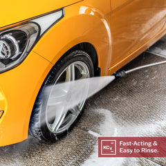 Koch-Chemie Alkali Wheel Cleaner foamy spray in use