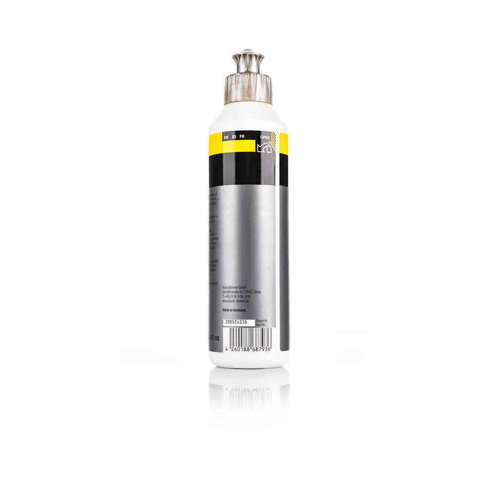 KOCHCHEMIE Fine Cut Polishing Compound on a machine polisher for a glossy finish