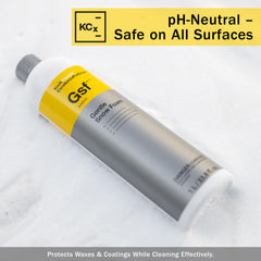 KOCHCHEMIE Gentle Snow Foam applied with a foam gun for quick pre-wash