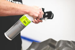 Koch-Chemie Green Star interior cleaning demonstrates residue-free results on fabrics