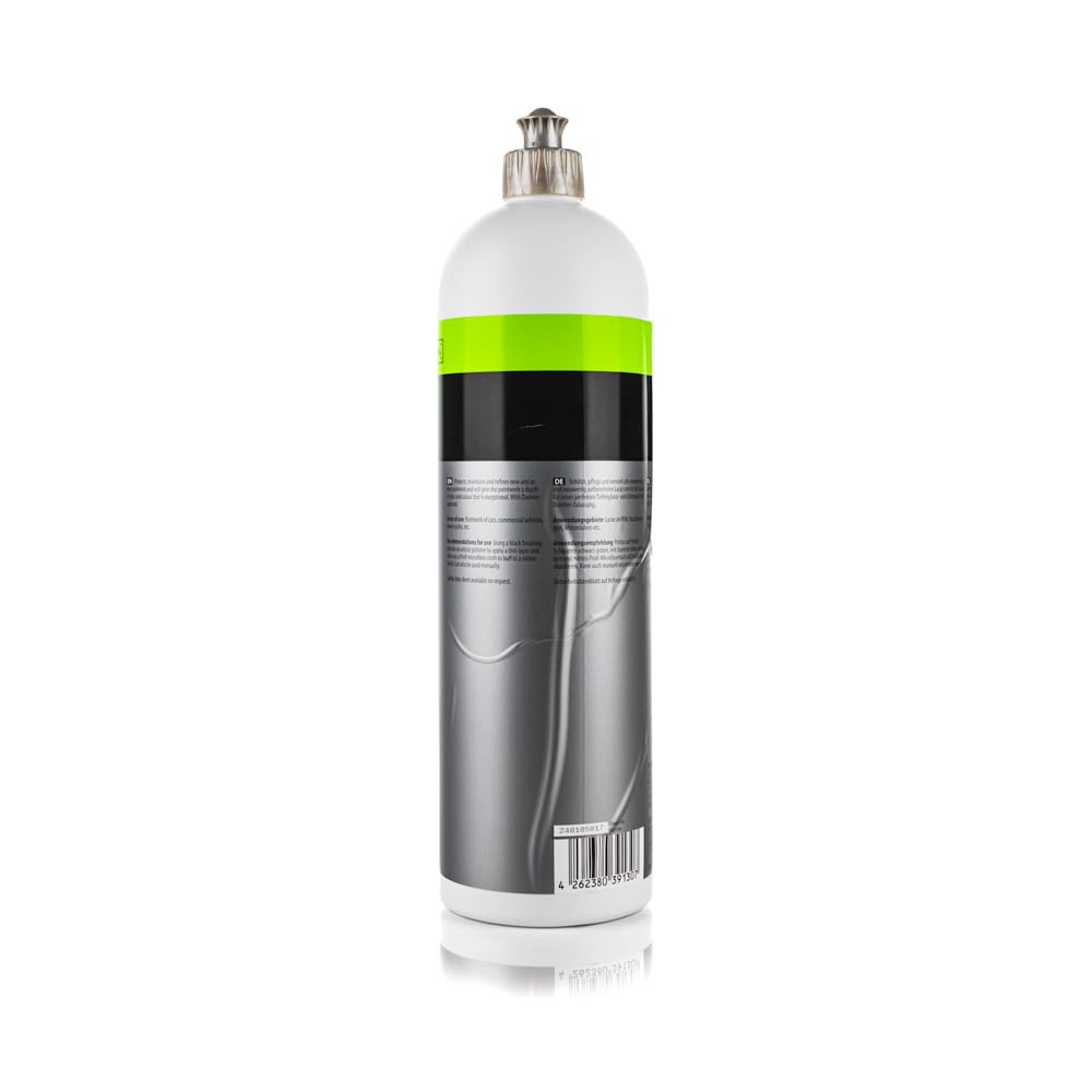 Koch-Chemie Lack Polish Grun P1.03 with a fine-cut pad for surface refinement.