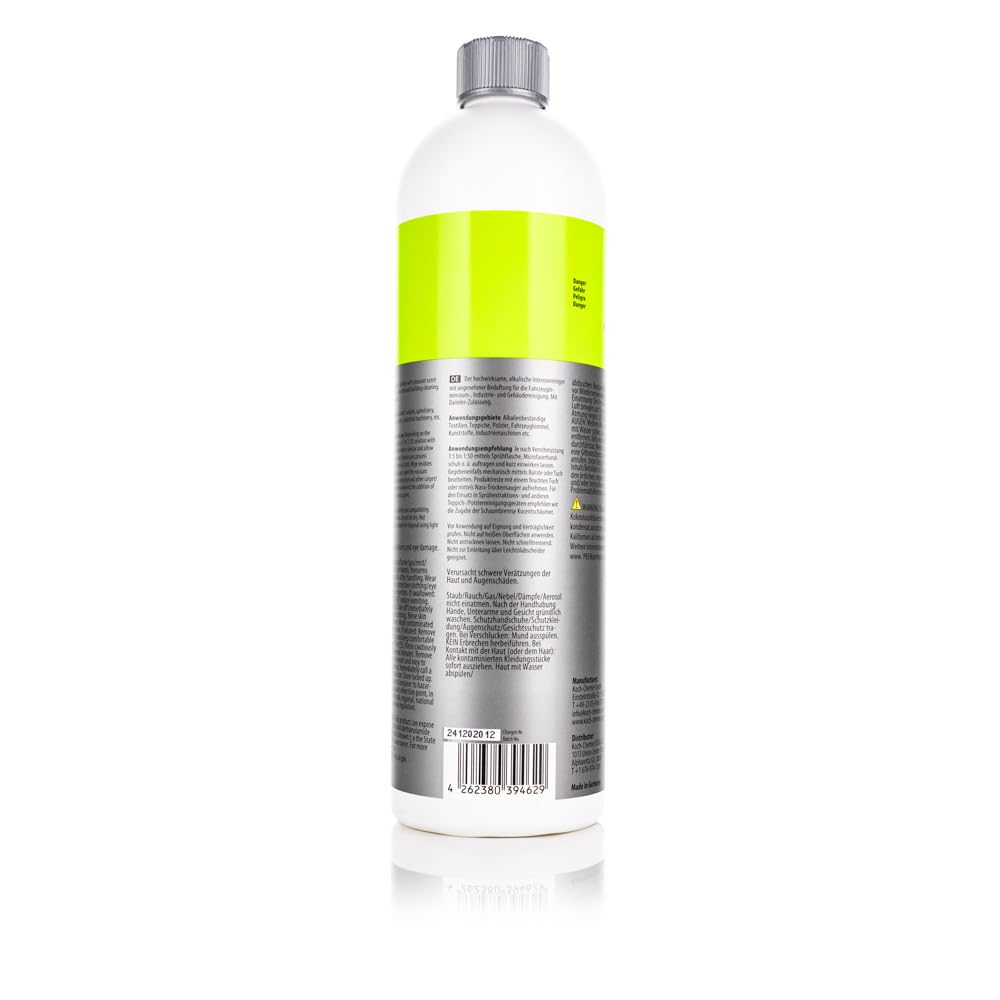 KOCHCHEMIE MZR soot-road-dirt-removal on exterior surfaces with a fresh scent.