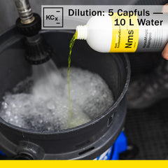 Preserves existing waxes and seals while cleaning with NanoMagic Shampoo.