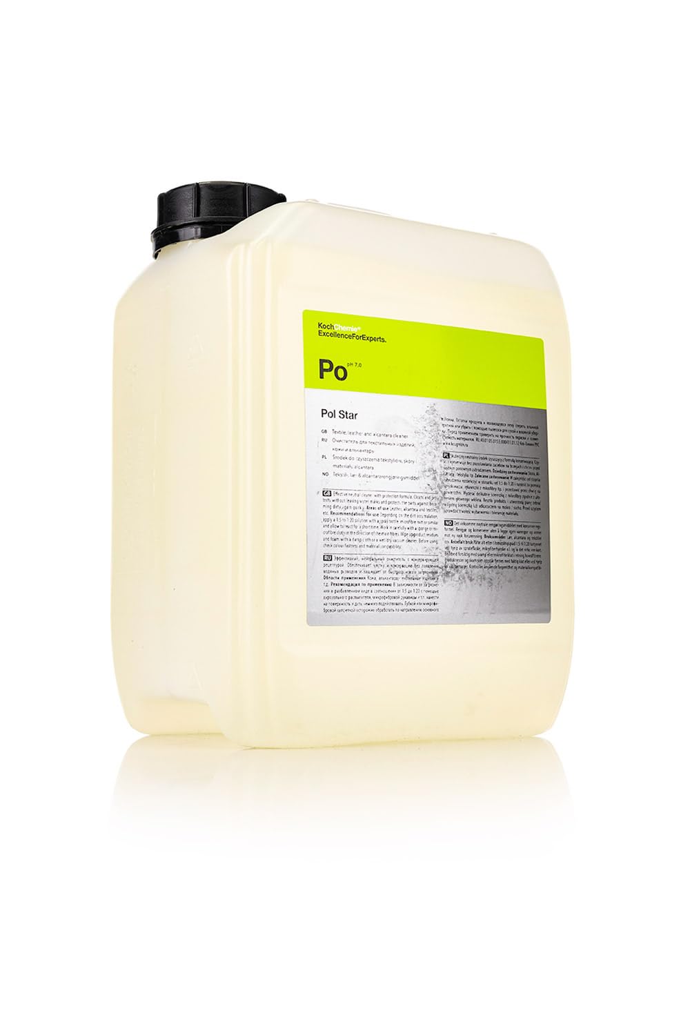 KOCHCHEMIE Pol Star bottle with rich foam for deep interior cleaning and protection.