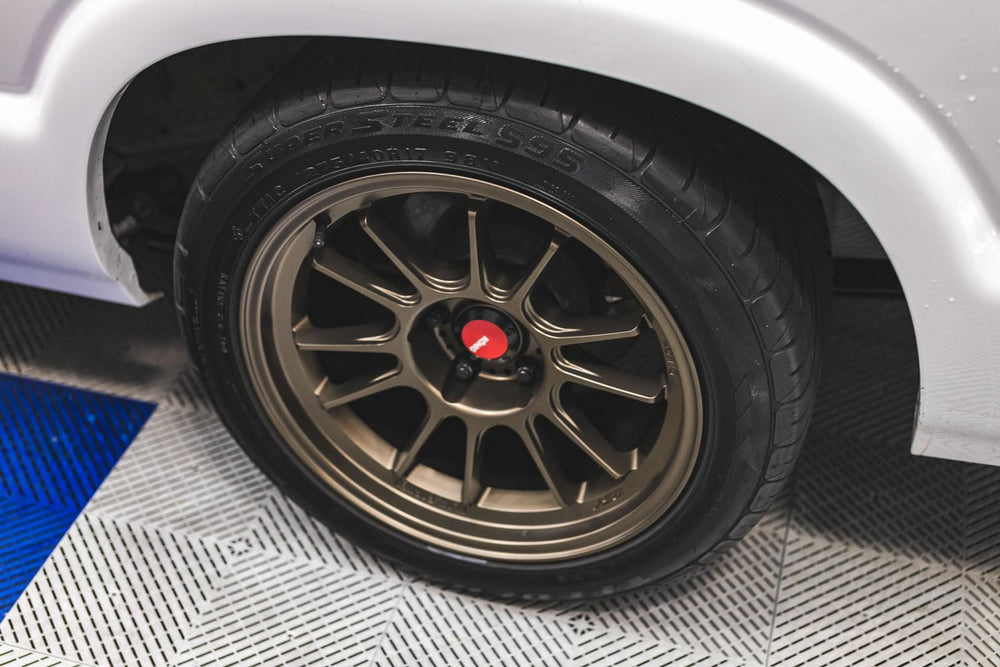 KOCHCHEMIE Tire Glaze on textured plastic adds durable gloss.
